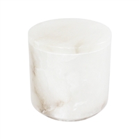 Sm. Alabaster Canister-ST - White