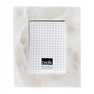 4"x6" Alabaster Photo Frame - White
