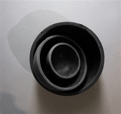 Med. Soapstone Round Bowl 6”Dia-ST - Grey - Imagen 3