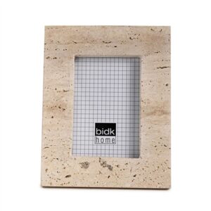 9"x7" Travertine Photo Frame fits photo 4"x6" - Beige