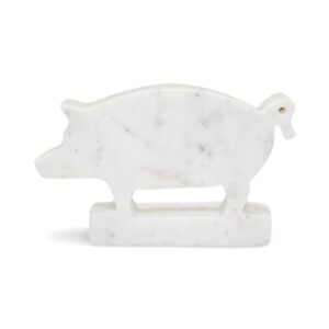White Marble Pig -A - White