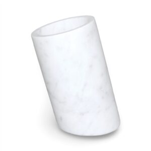 White Marble Wine Cooler - White-ST - White