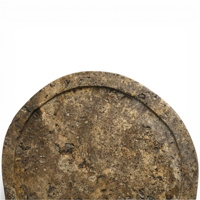 Grey Travertine Organic Shaped Platter - Grey - Grey - Imagen 6