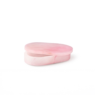 Pink Alabaster Oval Display Box Med - Pink - Imagen 4