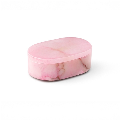 Pink Alabaster Oval Display Box Sm. - Pink - Imagen 2