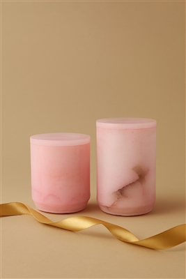 Pink Alabaster Canister W/ Lid Lg - Pink - Imagen 3