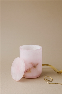Pink Alabaster Canister W/ Lid Lg - Pink - Imagen 5