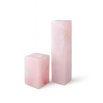 Pink Alabaster T-Lite Holder Sm - Pink - Imagen 3