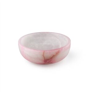 Pink Alabaster Display Bowl - Pink