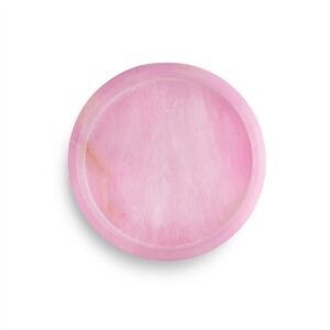 Pink Alabaster Round Tray Med - Pink