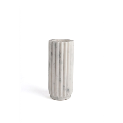 Scalloped Vase Sm. - White