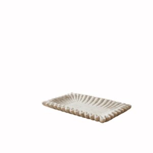 Fluted Tray Sm. - White