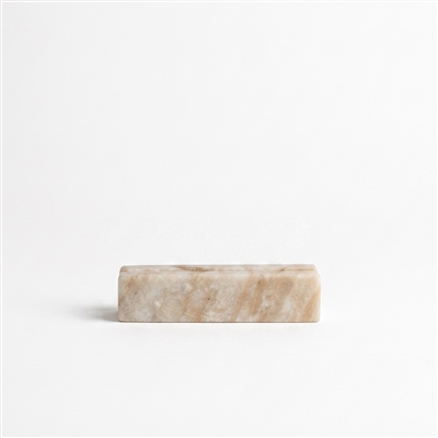 Toronto Marble Card Holder Long 4” - Beige
