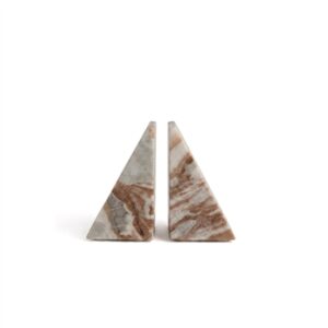 Toronto Marble Set of 2 Bookends - Beige