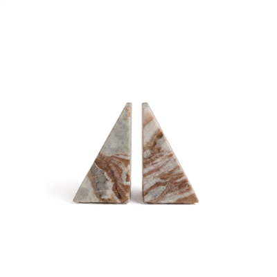 Toronto Marble Set of 2 Bookends - Beige