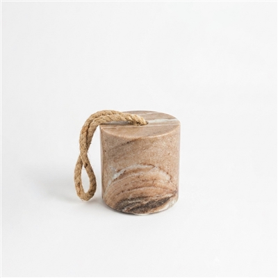 Toronto Marble Door Stopper W/Jute - Beige - Imagen 2
