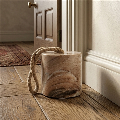 Toronto Marble Door Stopper W/Jute - Beige - Imagen 3