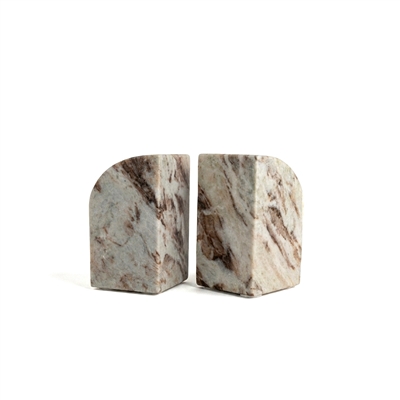 Toronto Marble Bookend Set of 2 - Beige - Imagen 3