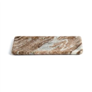 Toronto Marble Round Edged Bread Tray Med - Beige
