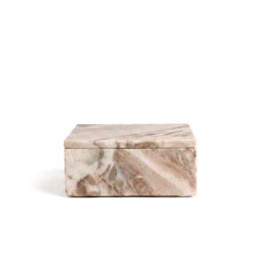 Toronto Marble Rect. Box Lg - Beige