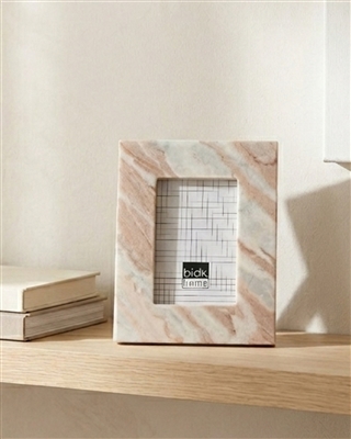 Toronto Marble Frame White 6"X4" - Beige - Imagen 3