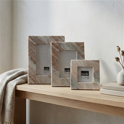 Toronto Marble Frame White 6"X4" - Beige - Imagen 4