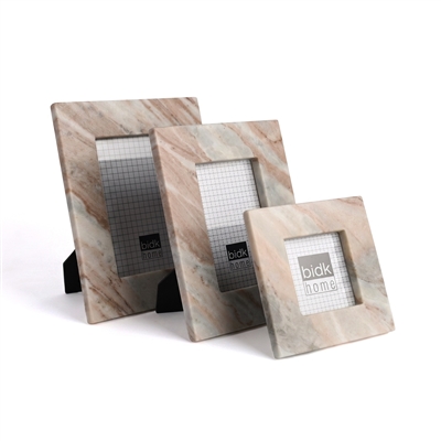 Toronto Marble Frame White 6"X4" - Beige - Imagen 5