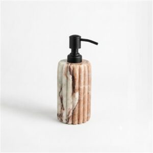 Toronto Marble Scalloped Lotion Bottle - Beige