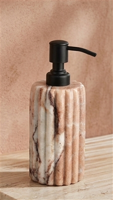Toronto Marble Scalloped Lotion Bottle - Beige - Imagen 2