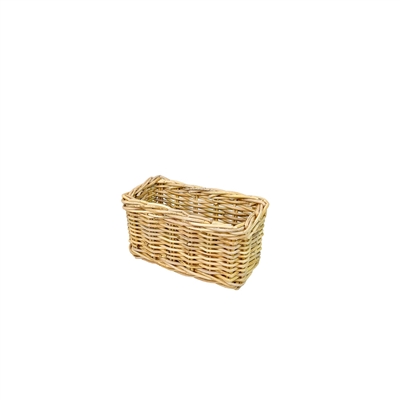 Set of 3 Natural Rectangle Rattan Baskets - Beige - Imagen 3