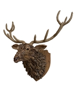 Stag Head Wall Decoration - Brown