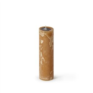 Small Pillar Candle 2.75"x9.85"H Chamois -ST