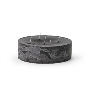 Pillar 5-Wick Super Candle 9.5"x2.75"H Black