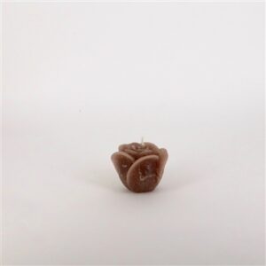 Small 1-Wick Rose Candle 3.35"Dia x 2.55" Opaque -ST - Opaque