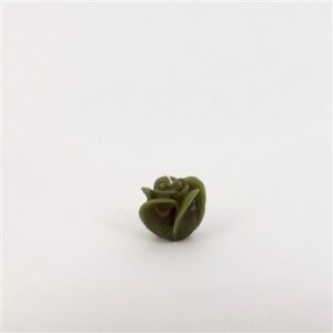 Small 1-Wick Rose Candle 3.35"Dia x 2.55" Dark Green-ST - Dark Green