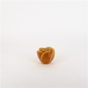Small 1-Wick Rose Candle 3.35"Dia x 2.55" Chamois -ST - Chamois