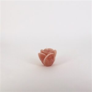 Small 1-Wick Rose Candle 3.35"Dia x 2.55" Brique -ST - Brique