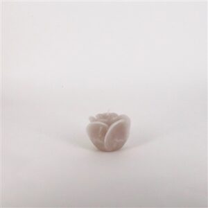 Small 1-Wick Rose Candle 3.35"Dia x 2.55" Linen -ST - Linen