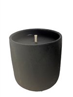 Flowerpot Rude Black Candle H7" & Dia 7"- ST - BLACK