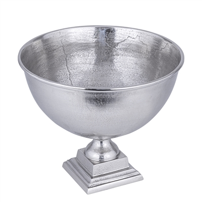 Raw Alum. Sq. Base Planter/Wine Cooler - RAW NICKEL - RAW NICKEL - Imagen 3