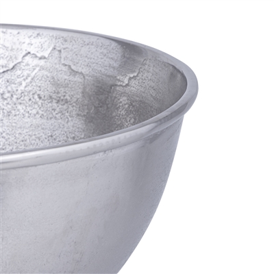 Raw Alum. Sq. Base Planter/Wine Cooler - RAW NICKEL - RAW NICKEL - Imagen 4