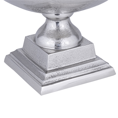 Raw Alum. Sq. Base Planter/Wine Cooler - RAW NICKEL - RAW NICKEL - Imagen 5
