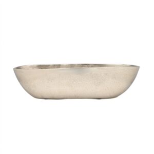Lg. Raw Nickel Oval Bowl - RAW NICKEL - RAW NICKEL