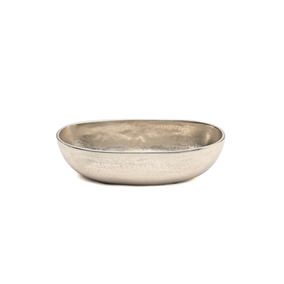 Sm. Raw Nickel Oval Bowl - RAW NICKEL - RAW NICKEL