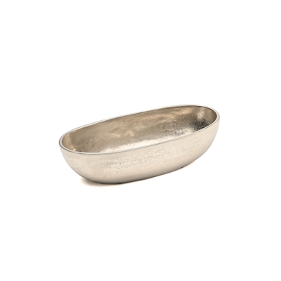 Sm. Raw Nickel Oval Bowl - RAW NICKEL - RAW NICKEL - Imagen 2