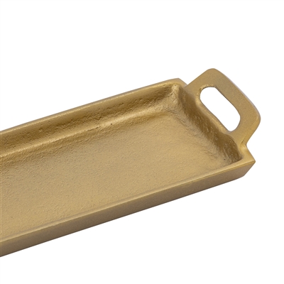 Alum. Tray w/Handles 5x30" - Ant. Brass - ANTIQUE BRASS - ANTIQUE BRASS - Imagen 3