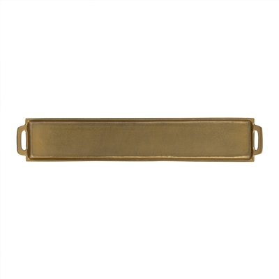 Alum. Tray w/Handles 5x30" - Ant. Brass - ANTIQUE BRASS - ANTIQUE BRASS - Imagen 4