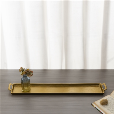 Alum. Tray w/Handles 5x30" - Ant. Brass - ANTIQUE BRASS - ANTIQUE BRASS - Imagen 5
