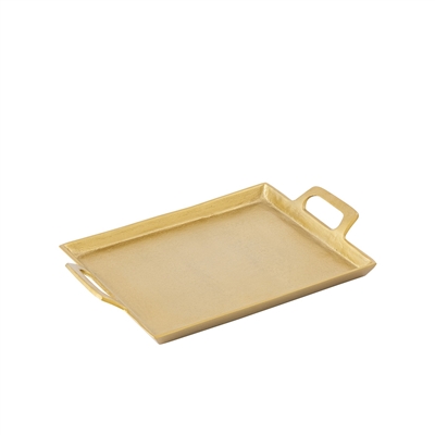 Alum. Tray w/Handles 10x14" - Ant. Brass - ANTIQUE BRASS - ANTIQUE BRASS - Imagen 2