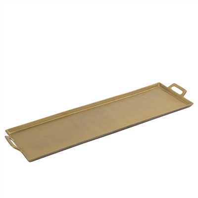 Alum. Tray w/Handles 10x34" - Ant. Brass - ANTIQUE BRASS - ANTIQUE BRASS - Imagen 2